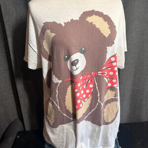 Vintage oversized teddy bear tee